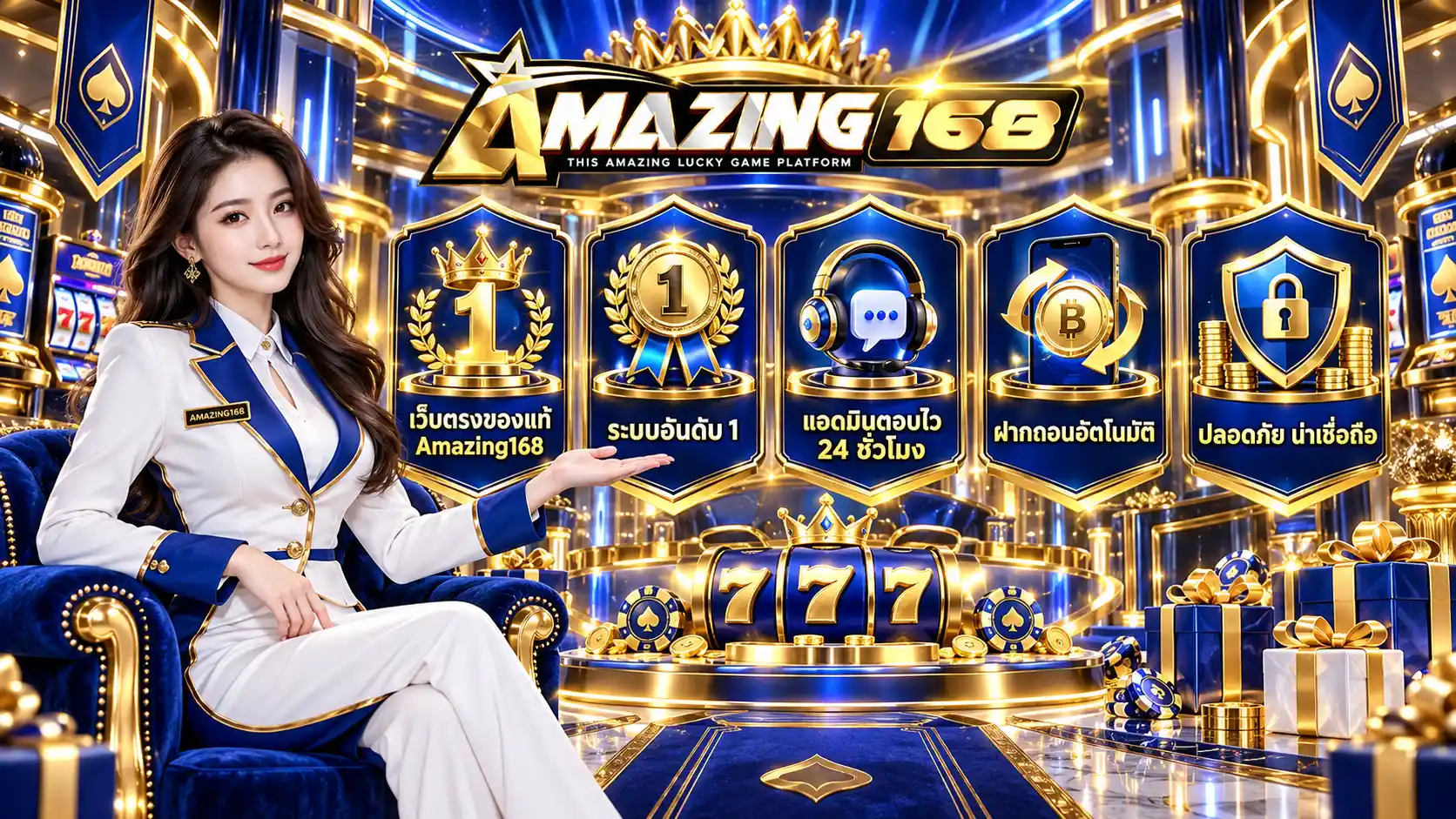 AMAZING168 เดิมพันโต๊ะเกมออนไลน์ รวมค่ายที่ตามหา ทุนหนาจัดเต็ม